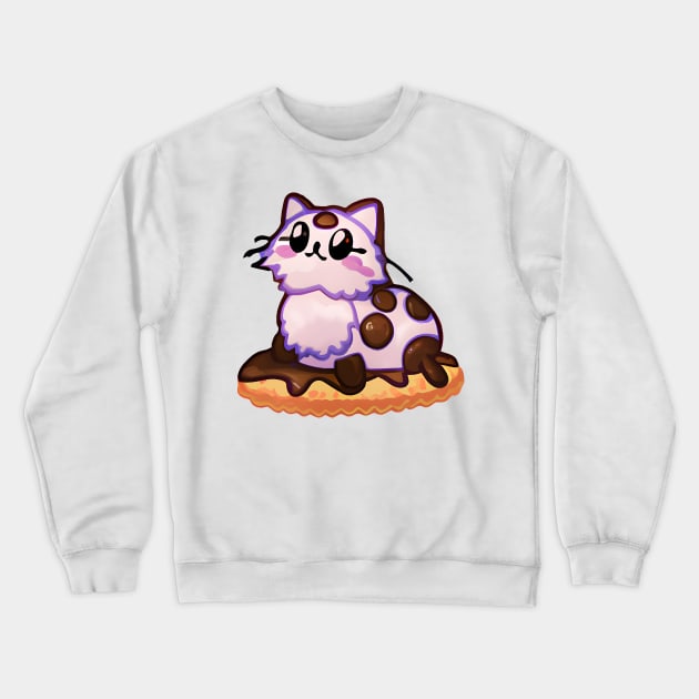 Cookie cat Crewneck Sweatshirt by Meowsiful